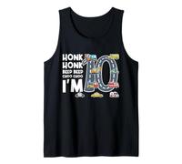 Honk Honk Beep Beep Choo Choo I'm 10 Years Old Birthday Tank Top