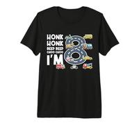 Honk Honk Beep Beep Choo Choo I'm 8 Years Old Birthday Premium T-Shirt