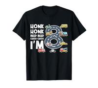 Honk Honk Beep Beep Choo Choo I'm 8 Years Old Birthday T-Shirt