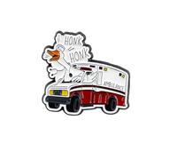 Honk Honk Silly Goose Driving Ambulance Enamel Pin, Cute EMS Goose Pin Brooch, Funny Gift For EMT Paramedic Healthcare Worker, Medical Emergency Brooch Badges, EMS Medical Humor Lapel Badge, Cartoon