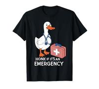 Honk If It's an Emergency Funny Nurse Duck Sayings Women T-Shirt