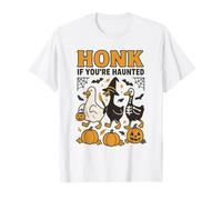 Honk If You’re Haunted Goose Halloween Costume T-Shirt