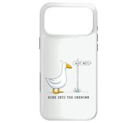 Honk Into The Unknown Goose Why Not Adventure Explore Case for iPhone 17 Pro Max
