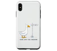 Honk Into The Unknown Goose Why Not Adventure Explore Case for iPhone XS Max