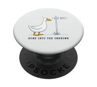 Honk Into The Unknown Goose Why Not Adventure Explore PopSockets Adhesive PopGrip
