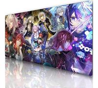 Honkai Desk Mat: Star Rail - Visual Version Kafka & Blade & Dan Heng • Imbibitor Lunae & Himeko & Bronya & Seele 800x400 mm, Waterproof Surface, Non-slip Base
