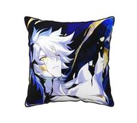 Honkai Star Rail Cute Graphic Double Side Print Velvet Throw Pillow Covers,50丨45丨50cm Square Cushion Pillow Sham Cover,No Pillow Inside