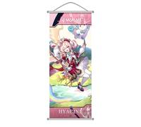 Honkai: Star Rail Scroll Poster for Indoor Décor(27.5 inch x 10 inch), Hanging Wall HD Printing Artistic Canvas Honkai: Star Rail Character Posters for Game lovers. (Hyacine)