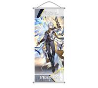 Honkai: Star Rail Scroll Poster for Indoor Décor(27.5 inch x 10 inch), Hanging Wall HD Printing Artistic Canvas Honkai: Star Rail Character Posters for Game lovers. (Phainon)