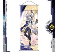 Honkai: Star Rail Scroll Poster for Indoor Décor(27.5 inch x 10 inch), Hanging Wall HD Printing Artistic Canvas Honkai: Star Rail Character Posters for Game lovers. (Sunday)
