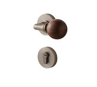 HONKERW Handles Door Lock Indoor Solid Wood Room Split Silent and Magnetic 58 * 45 Body for Doors Ranging from 35mm to 45mm Door Lock(Color1)