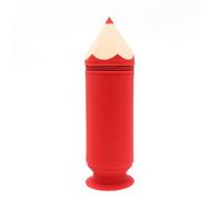 HONKERW Pencil case Back to School Pencil Case Suction Cup Silicone Pencil Pouch Large Capacity 3D Pen Case for Teenage Boys and Girls pencilcase(Rot)