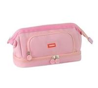 HONKERW Pencil case Big Capacity Pencil Case Pen Cases Simple Stationery Bag School College Office Organizer for Teens Adults Student pencilcase(Rose)
