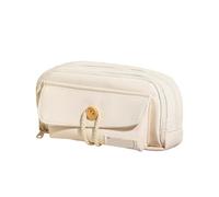 HONKERW Pencil case Big Capacity Pencil Case with Compartments Simple Style Zipper Pen Pouch School and Office Supply Organizer pencilcase(Beige)