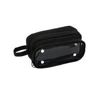 HONKERW Pencil case Large Capacity Detachable Pencil Case with Compartments Aesthetic Organizers Bag, for Teen Girls Boys pencilcase(Nero)