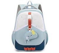HONKERW rucksack Cute Cartoon Backpack Lightweight Backpack for Kids Fashionable Bookbag with Removable Pouch school bags(Blu)