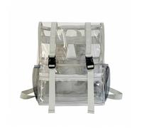 HONKERW rucksack Heavy Duty Clear Backpack Large Capacity Knapsack For Boys Girls Work Travel College school bags(Gris)