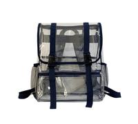 HONKERW rucksack Heavy Duty Clear Backpack Large Capacity Knapsack For Boys Girls Work Travel College school bags(Blu)