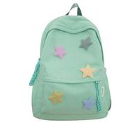 HONKERW rucksack Oxford Cloth Backpack With Star Pendant For Teenagers, Lightweight Laptop Bag school bags(Grn)