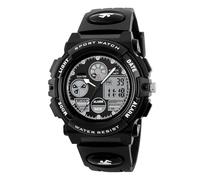 HONKERW Watches Dual Movement Electronic Watch Sports Digital Watch Multi-Function Luminous Waterproof Suitable as A Men's Gift Digital(Nero)