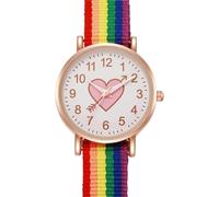 HONKERW Watches Elastic Strap Watches Bohemian Quartz Wrist Watch Textile Stretch Band Casual for Women Ladies Girls Digital