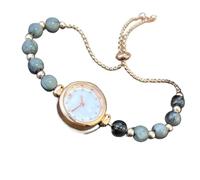 HONKERW Watches Pearl Bracelet Watch Women Analog Quartz Watch with Glitter Diamonds Bracelet Wristwatch for Girl Digital(Blu)