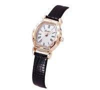 HONKERW Watches Retro Elegant Ladies Quartz Watch Rectangular Dial Stylish Wristwatch for Christmas Gifts Digital(Nero)