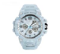 HONKERW Watches Sports Digital Watch 46mm Durable Case, 50M Waterproof, Luminous Display Chronograph Unisex Wristwatch Digital(Blu)