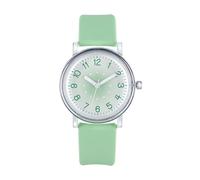 HONKERW Watches Women Analog Quartz Watch Waterproof Wristwatch with Silicone Strap Easy Read Luminous Dial Digital(Grn)