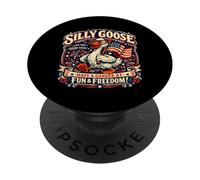 Honking Goose Live Free Freedom Celebration PopSockets Adhesive PopGrip
