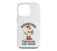 Honking Through the Snow Christmas Goose Funny Ugly Case for iPhone 13 Pro