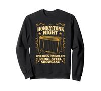 Honky-Tonk Night Pedal Steel Guitar Guitarist Player Sweatshirt