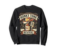 Honky Tonk Revival Vintage Western Country Music Lovers Gift Sweatshirt