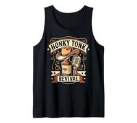 Honky Tonk Revival Vintage Western Country Music Lovers Gift Tank Top