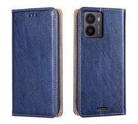 HONLEN Case Designed for HMD Fusion X1 (6.56" Inches) Magnetic Wallet Leather Cover with Stand and 2 Card Slot Flip Phone Case - Blue