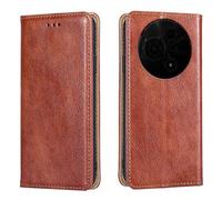 HONLEN Case Designed for TCL 605 / TCL 60 SE (6.7" Inches) Magnetic Wallet Leather Cover with Stand and 2 Card Slot Flip Phone Case - Brown