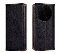 HONLEN Case Designed for TCL 605 / TCL 60 SE (6.7" Inches) Magnetic Wallet Leather Cover with Stand and 2 Card Slot Flip Phone Case - Black