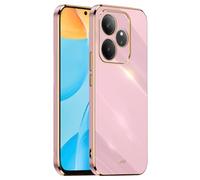 HONLEN Case for Realme GT 6 / Realme GT 6T (6.78" Inches), Soft Silicone TPU Case, Electroplating Frame Design - Purple