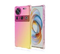 HONLEN Cover Designed for Nubia Z70S Ultra/Nubia Z70 Ultra (6.85" Inches) Gradient Clear TPU Silicone Four Corner Reinforcement Drop Protection Case Blue Purple