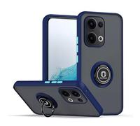 HONLEN Mobile Phone Case Suitable for OPPO Reno13 5G / OPPO Reno 13 5G (6.59" Inches), Ring Stand Clear Matte Silicone Mobile Phone Case - Royal Blue