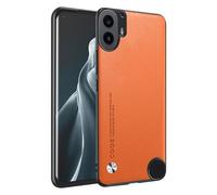 HONLEN Phone Case for CMF Phone 1 (6.67" Inches) Leather Back Business Phone Case, Orange