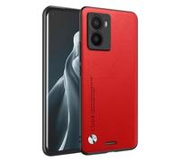 HONLEN Phone Case for HMD Fusion X1 (6.56" Inches) Leather Back Business Phone Case, Red