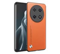 HONLEN Phone Case for HONOR Magic7 Lite 5G / HONOR X9c (6.78" Inches) Leather Back Business Phone Case, Orange