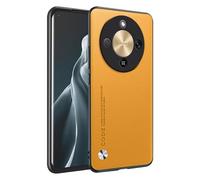 HONLEN Phone Case for HONOR Magic8 Lite 5G / HONOR X9D (6.79" Inches) Leather Back Business Phone Case, Yellow