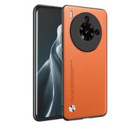 HONLEN Phone Case for Nubia Z50S Pro (6.8" Inches) Leather Back Business Phone Case, Orange