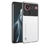HONLEN Phone Case for Nubia Z80 Ultra (6.85" Inches) Leather Back Business Phone Case, White