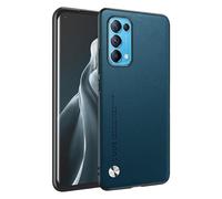 HONLEN Phone Case for OPPO Find X3 Lite/OPPO Reno5 5G (6.43" Inches) Leather Back Business Phone Case, Sapphire