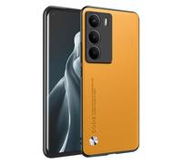 HONLEN Phone Case for Realme 14X 5G (6.67" Inches) Leather Back Business Phone Case, Yellow