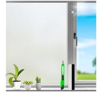 HONLONE Frosted Window Film Privacy 75X200Cm Bathroom Window Film Privacy Reusable Window Stickers for Glass No Glue Safe And Non-Toxic