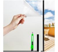HONLONE Frosted Window Film Privacy Self Adhesive 75X400Cm Anti Glare Window Stickers For Glass Privacy Hydro Tint Window Solar Film Self Adhesive No Glue